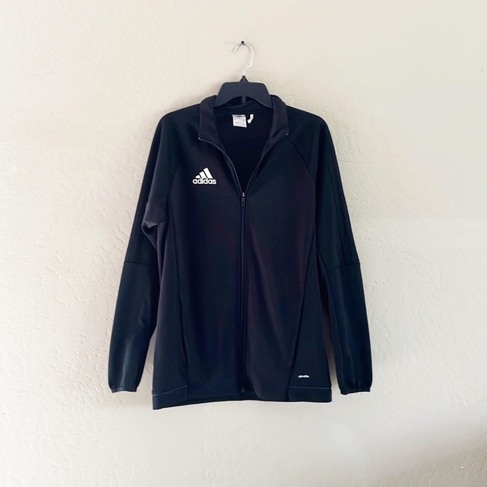 🌿Final Sale Adidas Climalite‎ Zipup Black Jacket